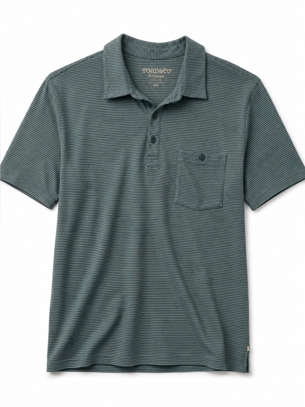 Toad&Co Primo Short Sleeve Striped Polo Shirt Men’s Size XL